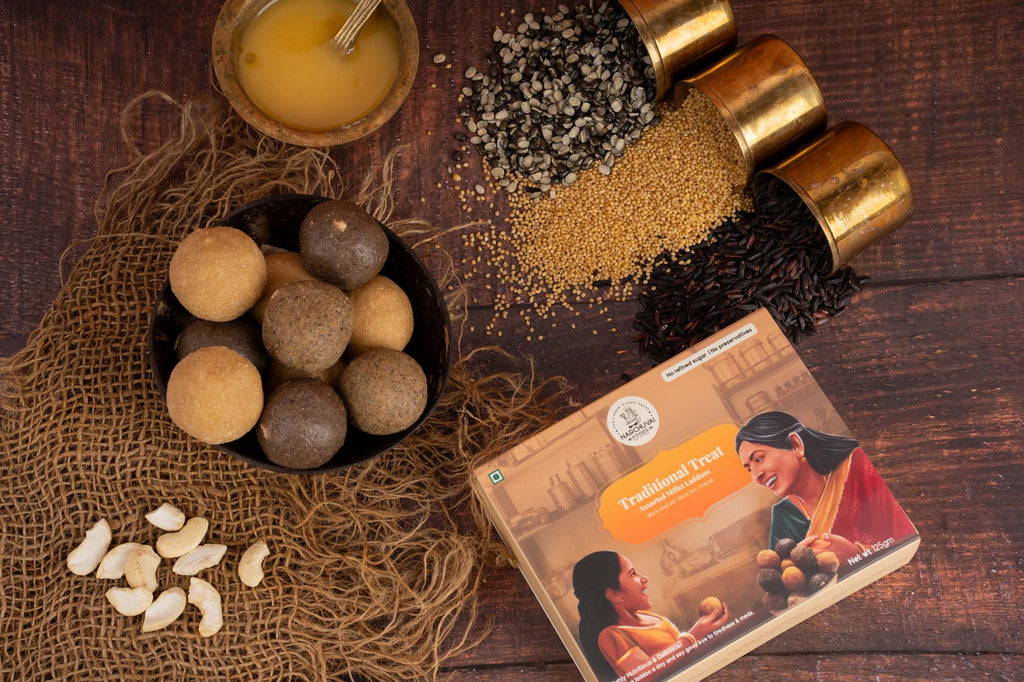 Narchuvai Foods Assorted Millet Laddoos - Distacart