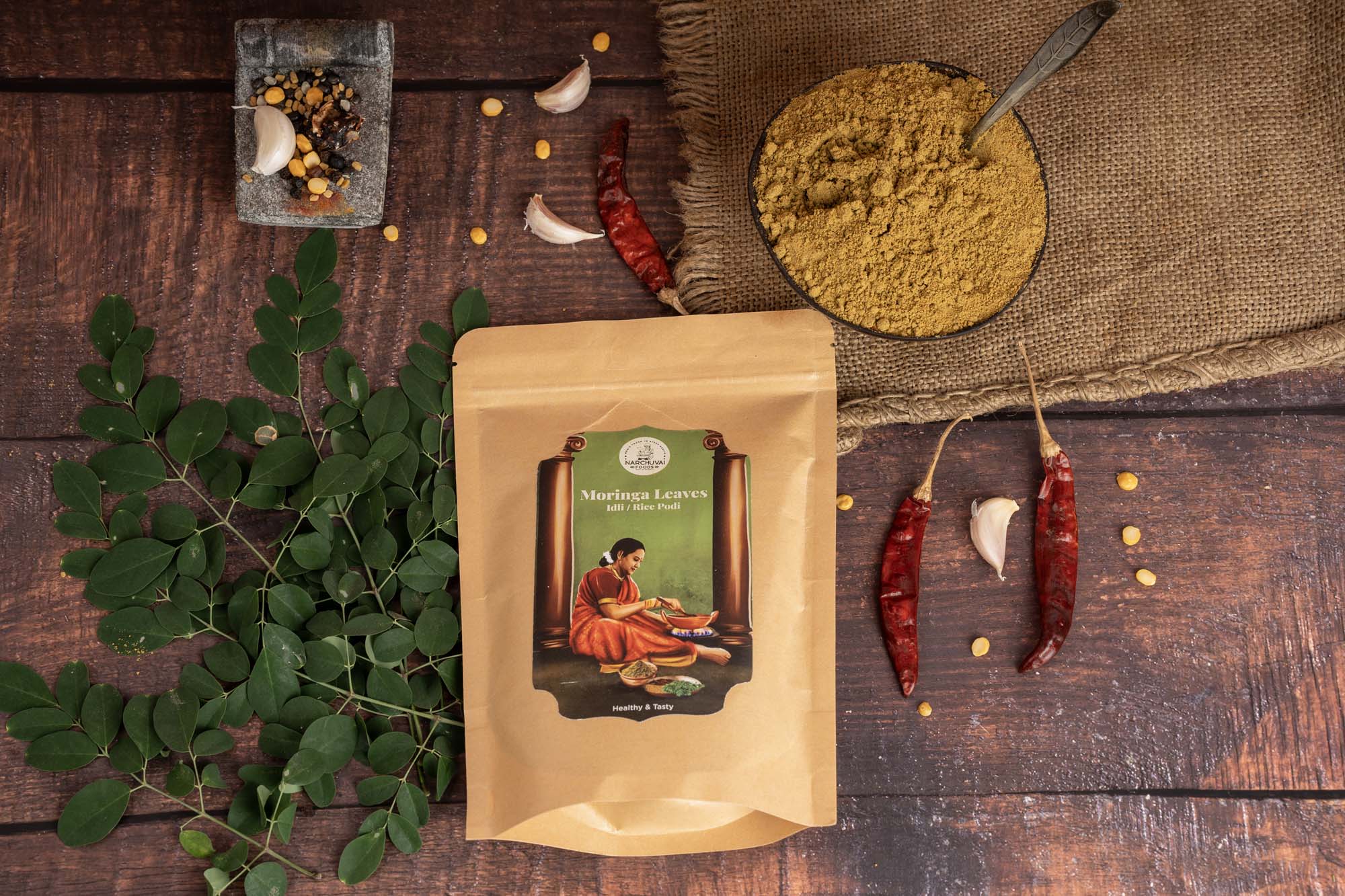 Narchuvai Foods Moringa Leaves Idly Podi - Distacart
