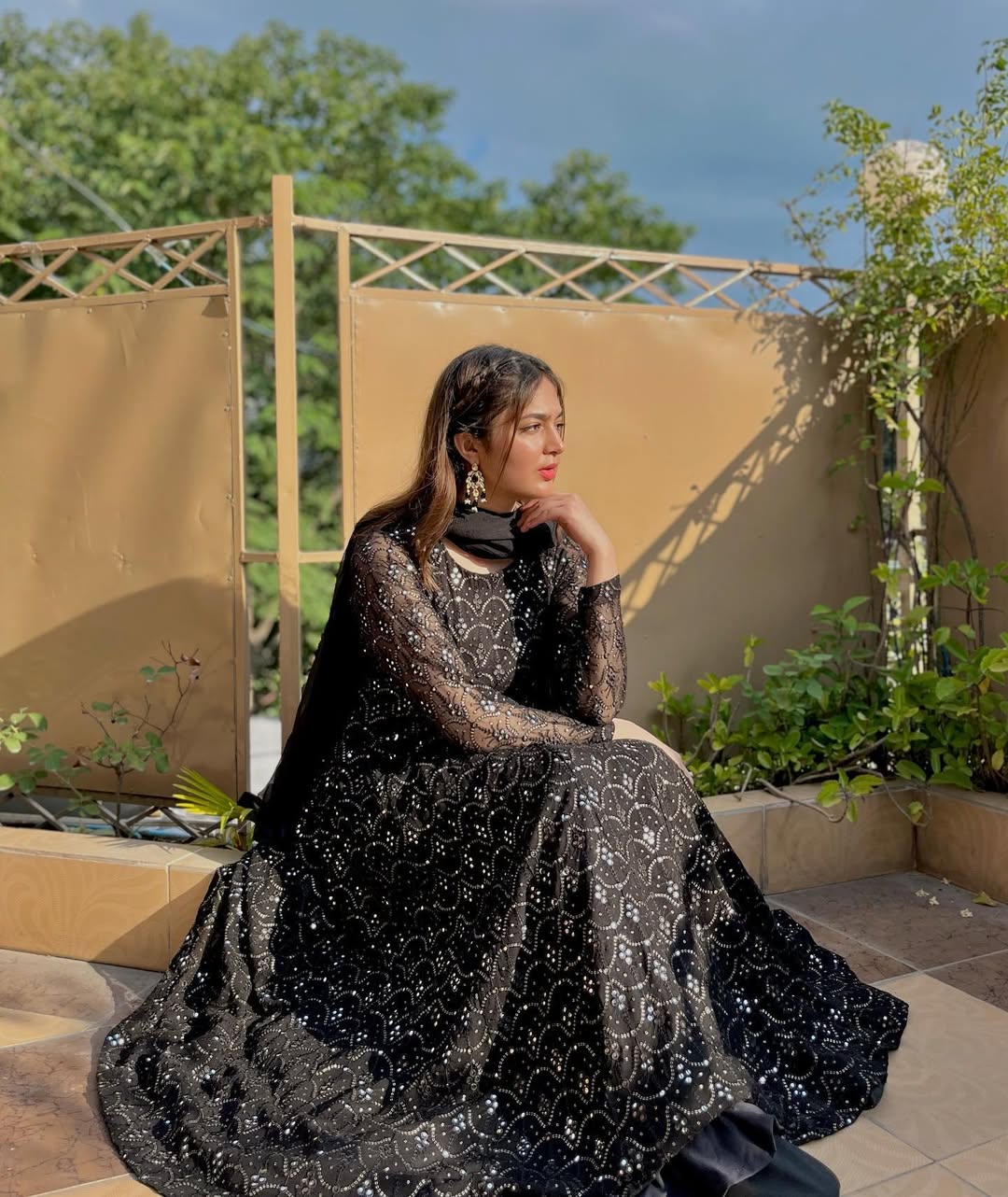 Yash Enterprise Black Fux Georgett Party Wear Salwar Suit - Distacart