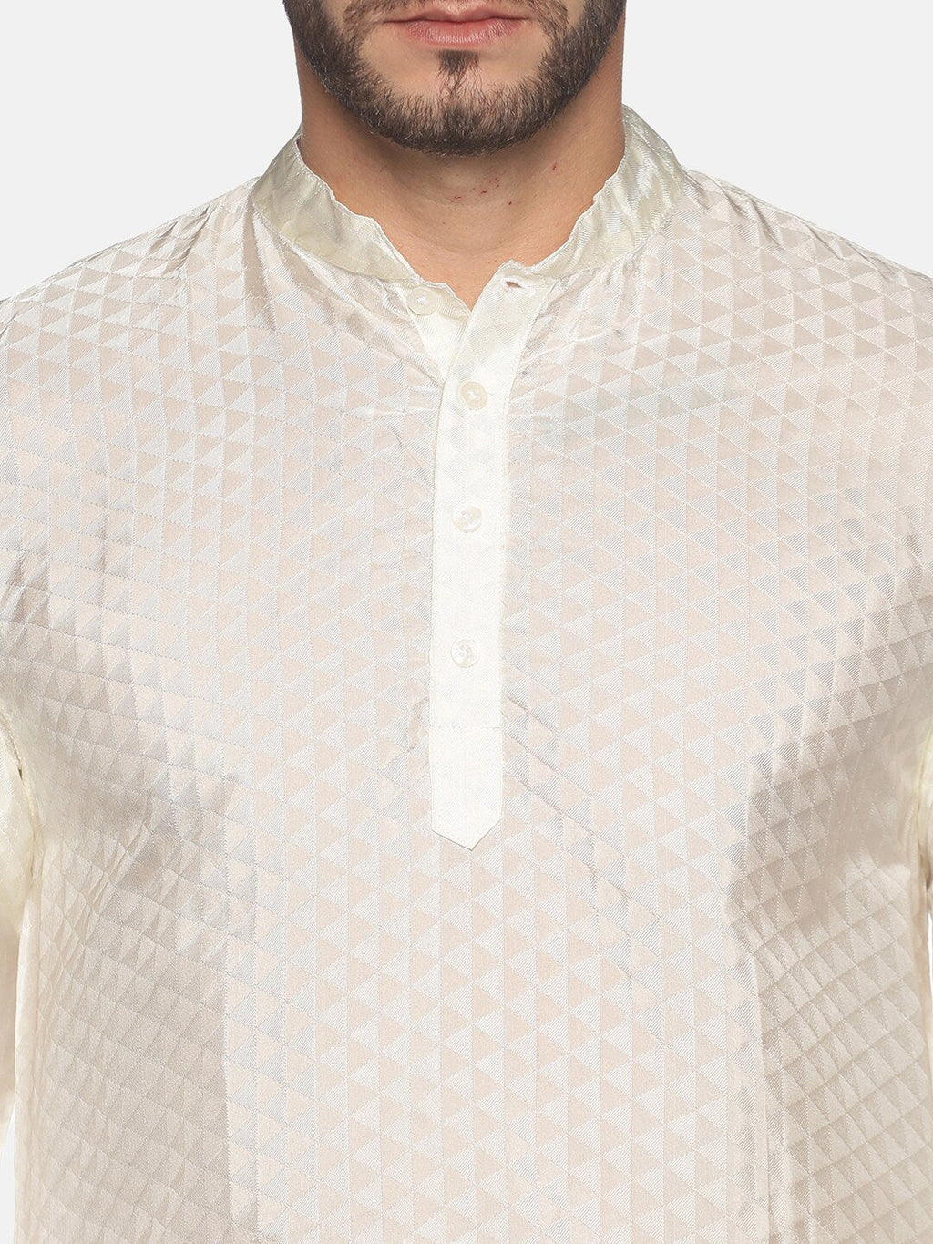 Sethukrishna Cream-Coloured Kurta with Pyjamas For Men - Distacart