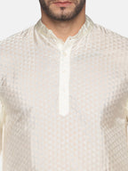 Sethukrishna Cream-Coloured Kurta with Pyjamas For Men - Distacart