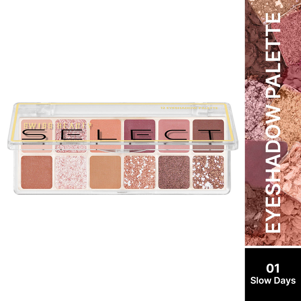 Swiss Beauty Select Eyeshadow Palette - 1 Slow Days