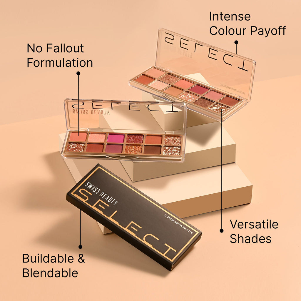 Swiss Beauty Select Eyeshadow Palette - 1 Slow Days - Distacart