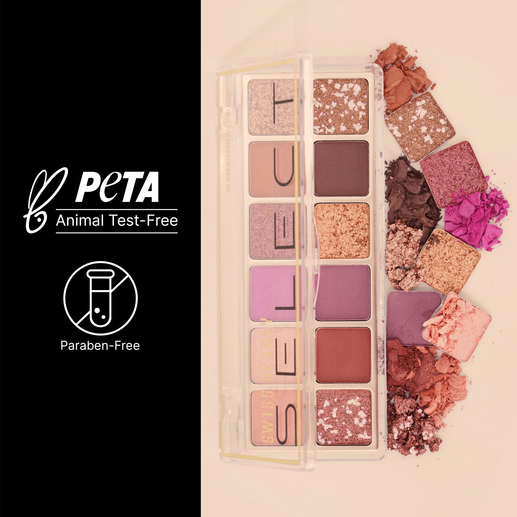 Swiss Beauty Select Eyeshadow Palette - 2 Fast Nights - Distacart