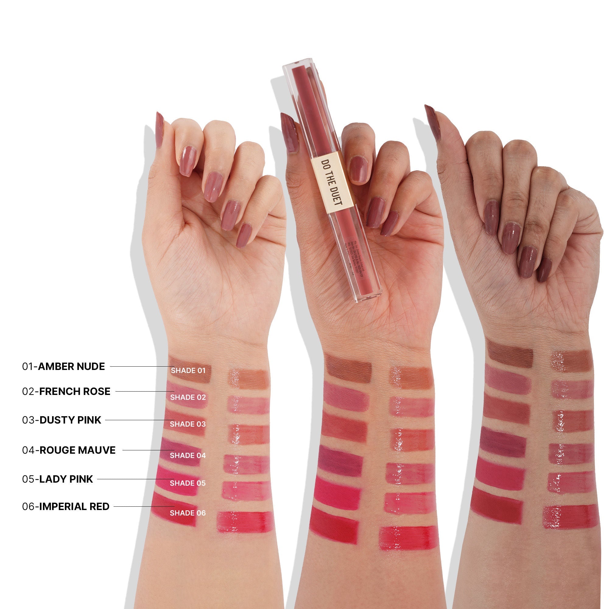 Swiss Beauty Select Do The Duet Lipstick - 5 Lady Pink - Distacart