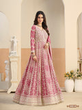 Anaita Pink Heavy Embroidered Faux Georgette Anarkali Suit With Salwar - Distacart