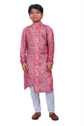 DEIANA'S Casual Designer Kurta Pyjama Set For Boys And kids (Pink With Multicolor)