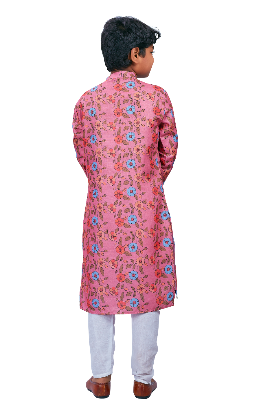 DEIANA'S Casual Designer Kurta Pyjama Set For Boys And kids (Pink With Multicolor)