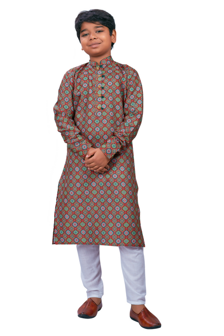 DEIANA'S Casual Designer Kurta Pyjama Set For Boys And kids (Multicolor)