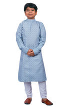 DEIANA'S Casual Designer Kurta Pyjama Set For Boys And kids (Sky Blue Blue)