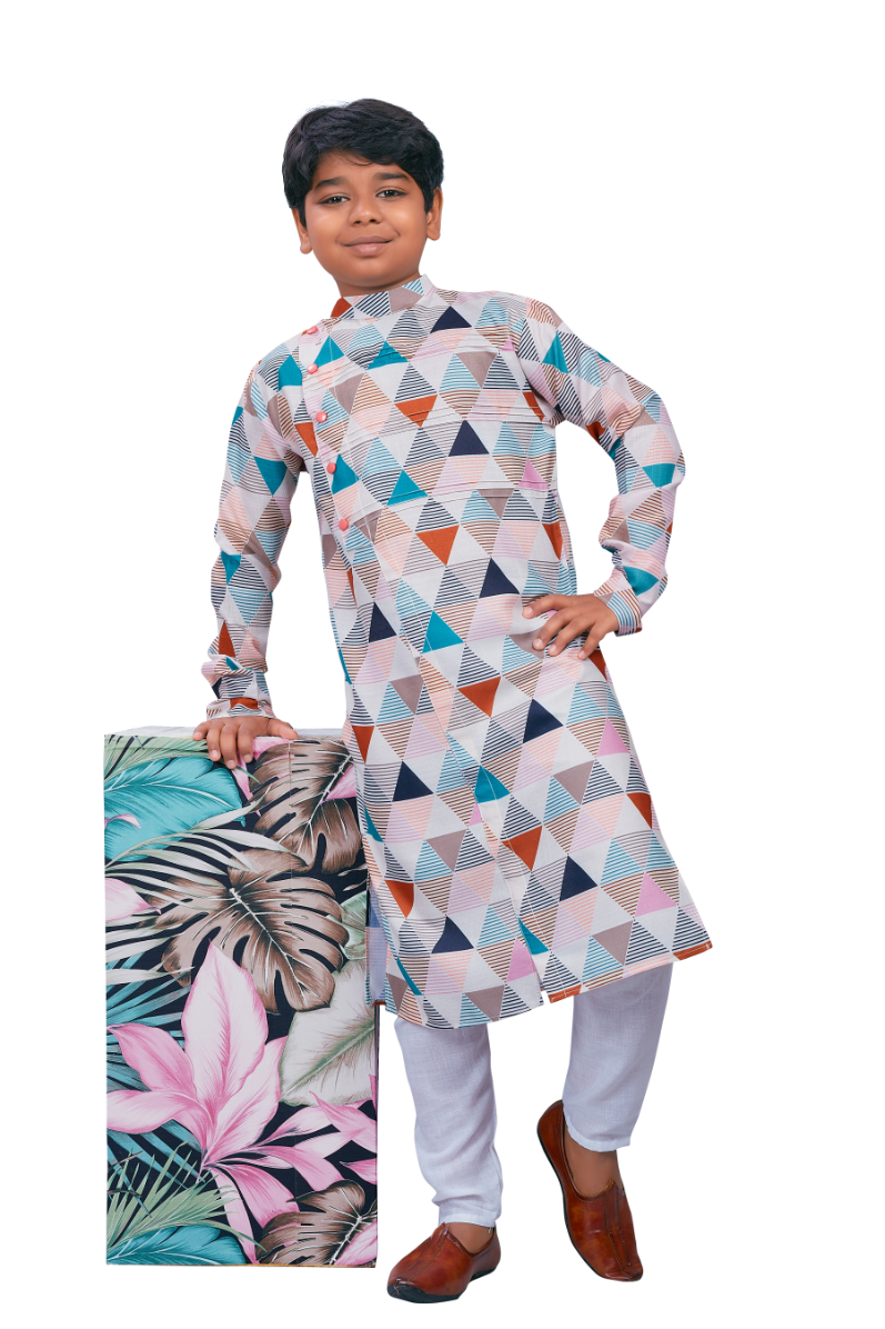 DEIANA'S Casual Designer Kurta Pyjama Set For Boys And kids (Multicolor)
