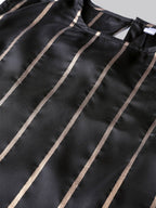 Aks Striped Sleeveless Kurta With Palazzos