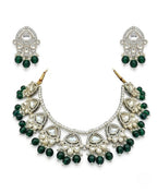 Jewel City Exquisite Kundan Pearl Necklace Set: Gold-Plated Traditional Jewelry for Wedding - Distacart