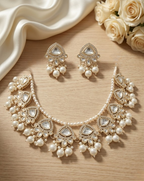 Jewel City Exquisite Kundan Pearl Necklace Set: Gold-Plated Traditional Jewelry for Wedding - Distacart