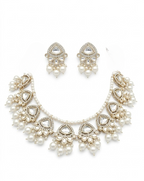 Jewel City Exquisite Kundan Pearl Necklace Set: Gold-Plated Traditional Jewelry for Wedding - Distacart