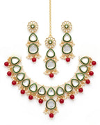 Jewel City undan Gold-Plated Pearl Choker Necklace Set | Indian Ethnic Bridal Wedding Jewellery | Handcrafted - Distacart