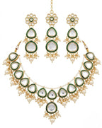 Jewel City undan Gold-Plated Pearl Choker Necklace Set | Indian Ethnic Bridal Wedding Jewellery | Handcrafted - Distacart