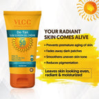 VLCC De Tan Sunscreen Gel Creme, SPF 50
