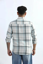 Xkind Blue Checks Regular Fit Shirt