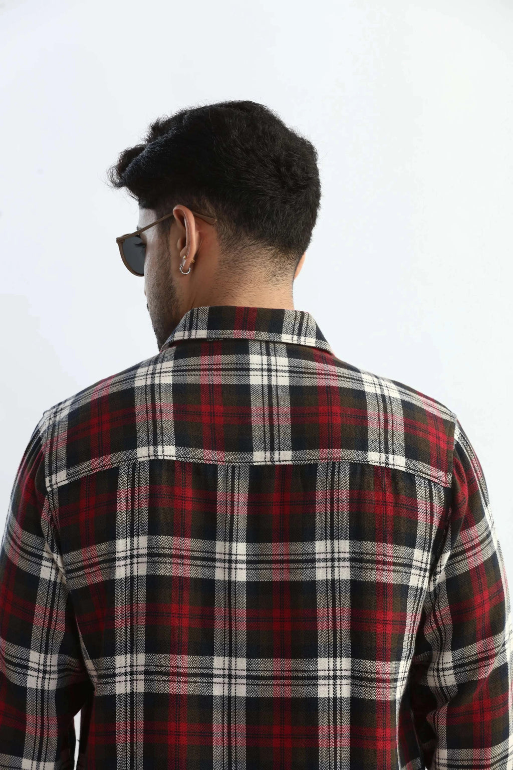 Xkind Red Checks Regular Fit Shirt