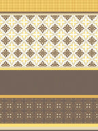 Home Ecstasy Mustard & Cream Ethnic Motifs 140TC Bedsheet With Pillow Covers