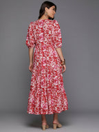 Ahalyaa Women's Traditional wear Ethnic Dress - Red - Distacart