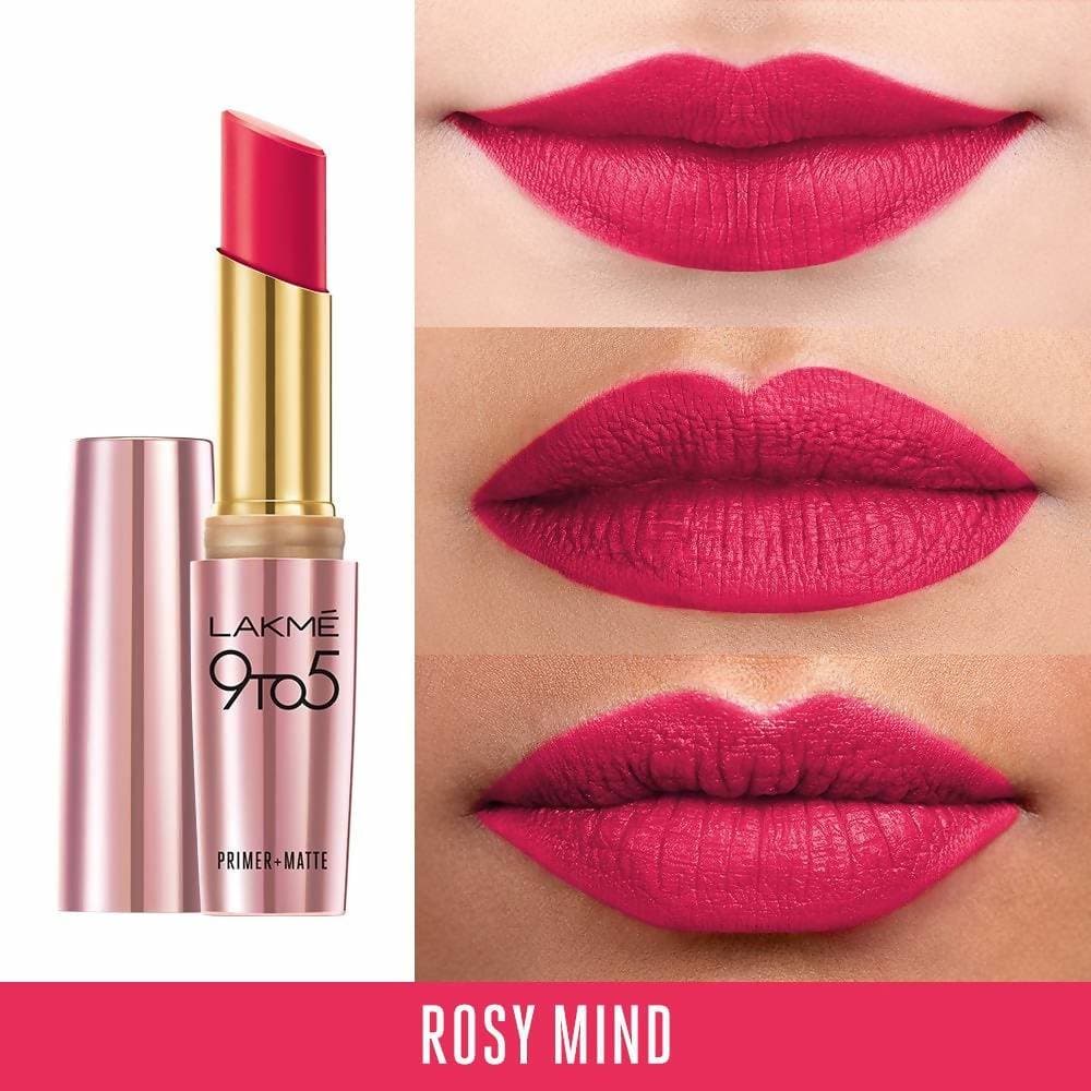 Lakme 9 to 5 Primer with Matte Lip Color - Rosy Mind