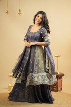 Yash Enterprise Light Purple Cosmo Silk Embroidery Suit Set - Distacart