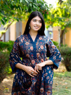 Hand Embroidered & Floral Printed Lace Detailed Kurta With Printed Pant & Dupatta Premium Luxury, Multicolor - Hiral Fashion