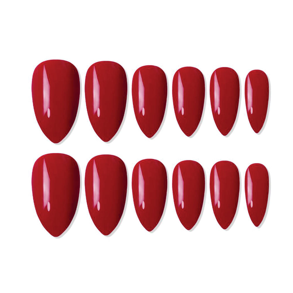 shills professional reusable press on nails almond spn608