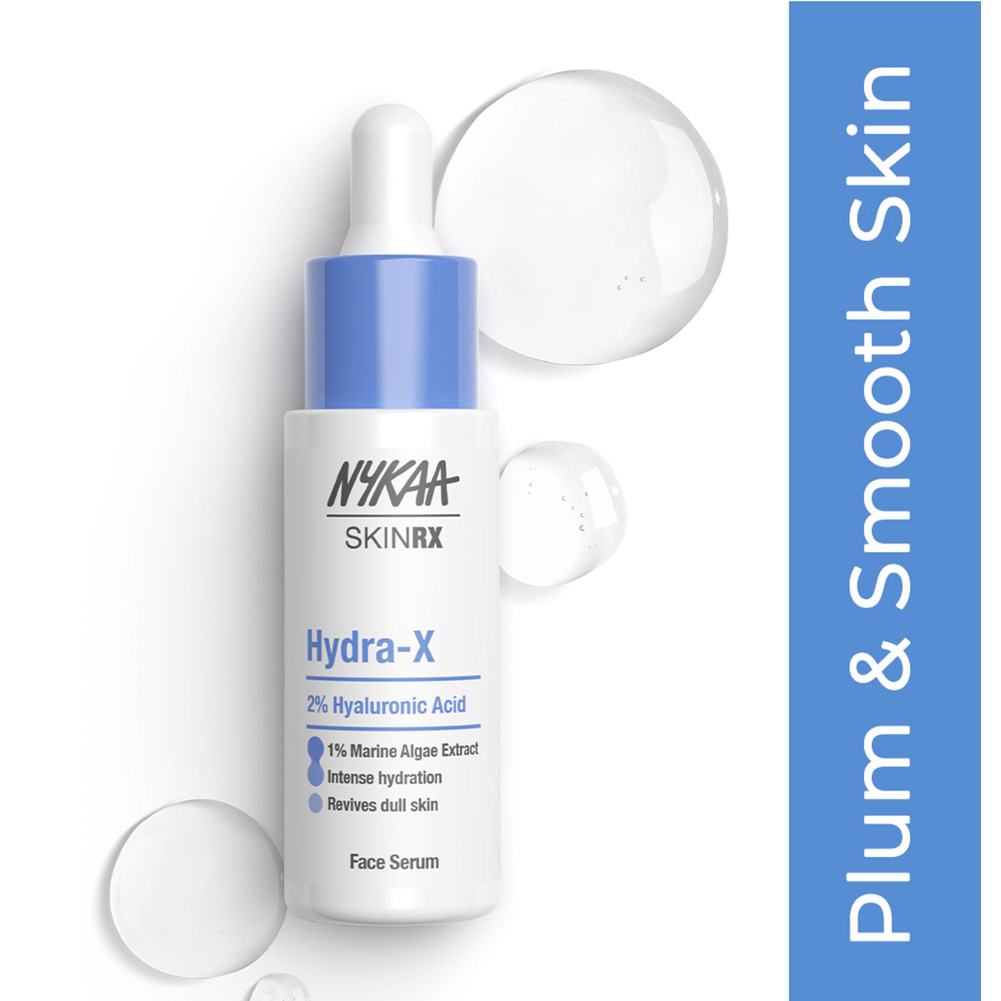 Nykaa SkinRX Hydra X with 2% Hyaluronic Acid + 1% Vitamin B5 Serum for Deep Hydration & Soft Skin