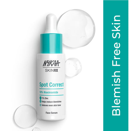 Nykaa SKINRX Spot Corrector with 10% Niacinamide + 1% Zinc Serum to Fade Dark Spots & Pigmentation