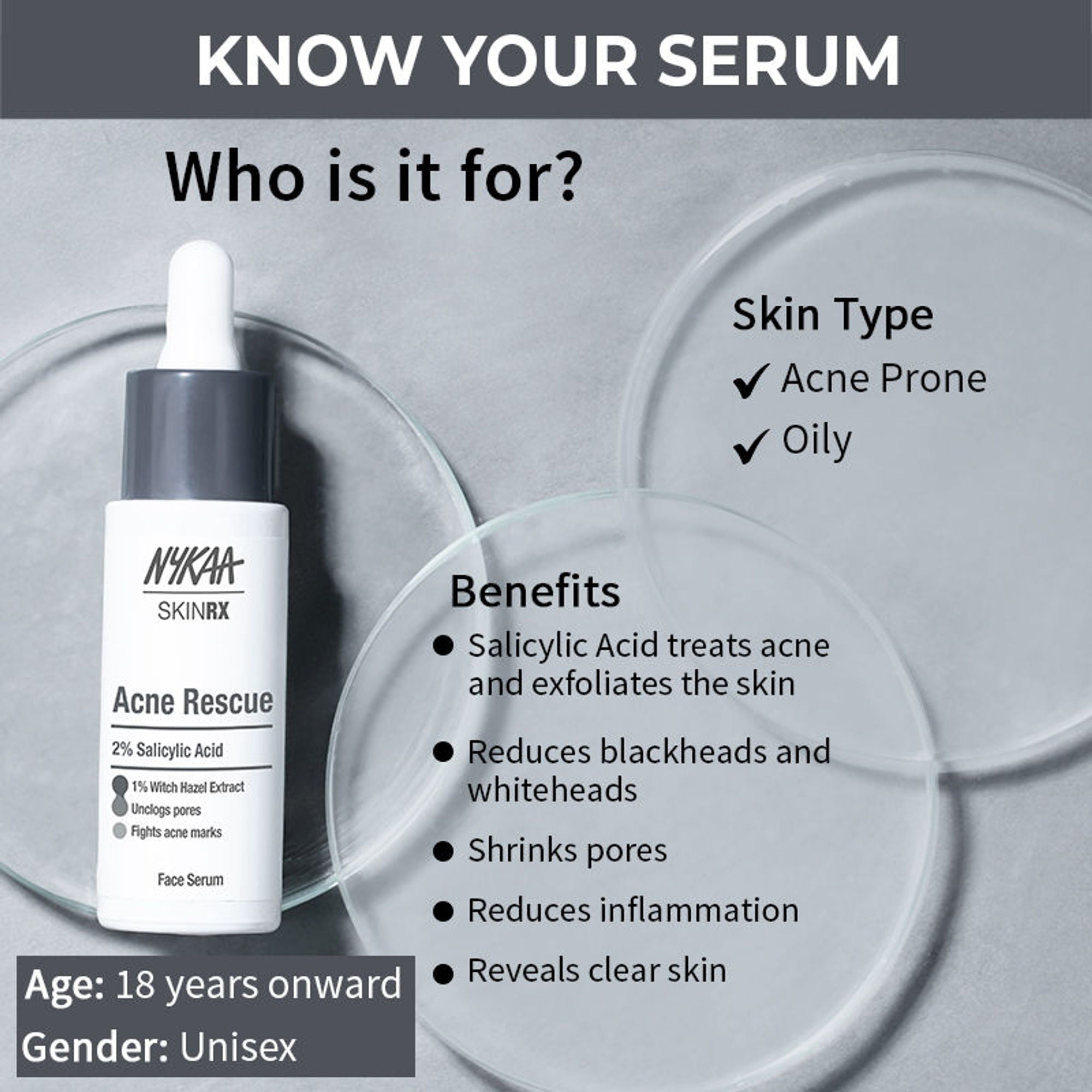 Nykaa SKINRX 2% Salicylic Acid Face Serum