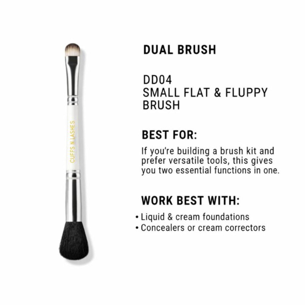 CUFFS N LASHES Flat Brush & Blending Dual Brush - 04