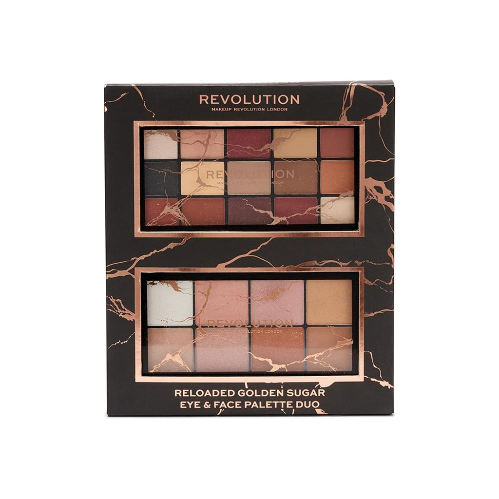 Makeup Revolution Reloaded Golden Sugar Eye & Face Palette Duo