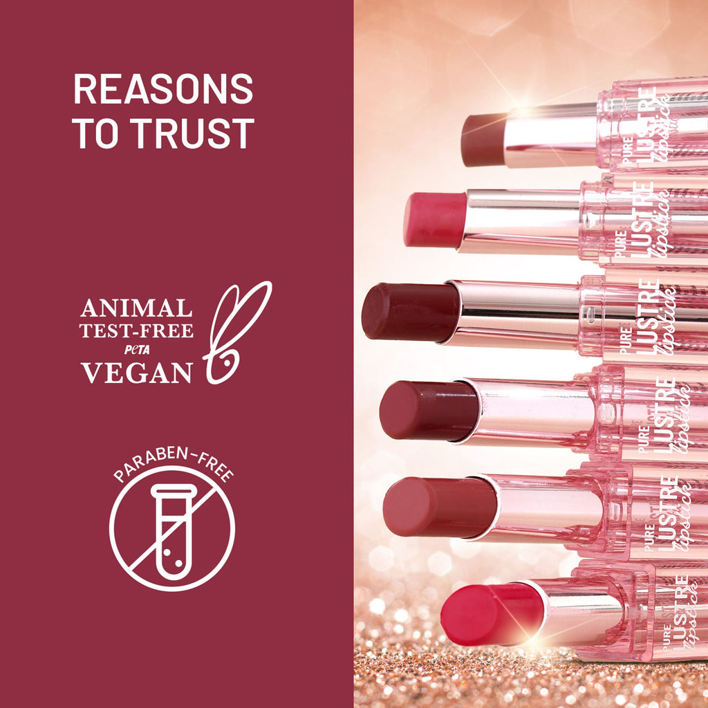 Swiss Beauty High Shine Finish Smooth Glide Pure Lustre Lipstick - 4 It's Bare - Distacart