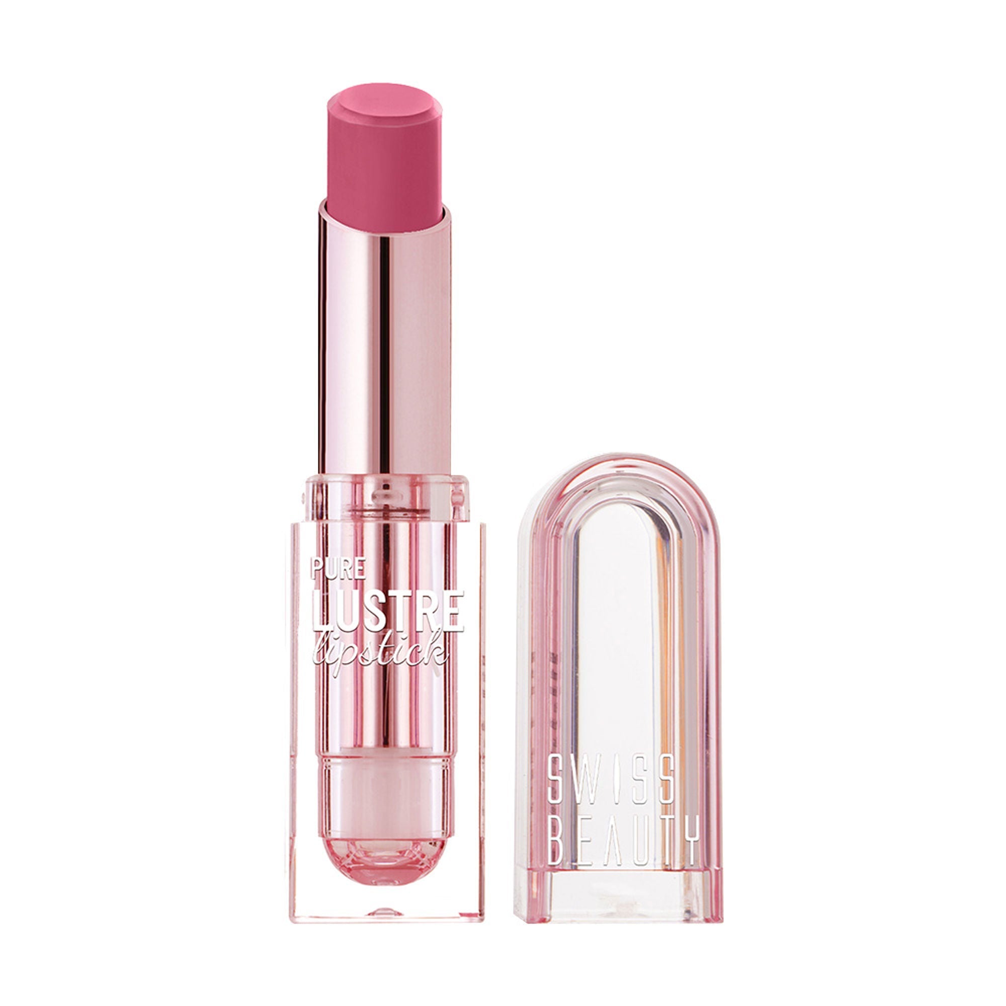 Swiss Beauty High Shine Finish Smooth Glide Pure Lustre Lipstick - 5 Silk Pink - Distacart
