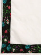 Sangria Women V-Neck Floral Printed Regular Kurta with Palazzos & With Dupatta