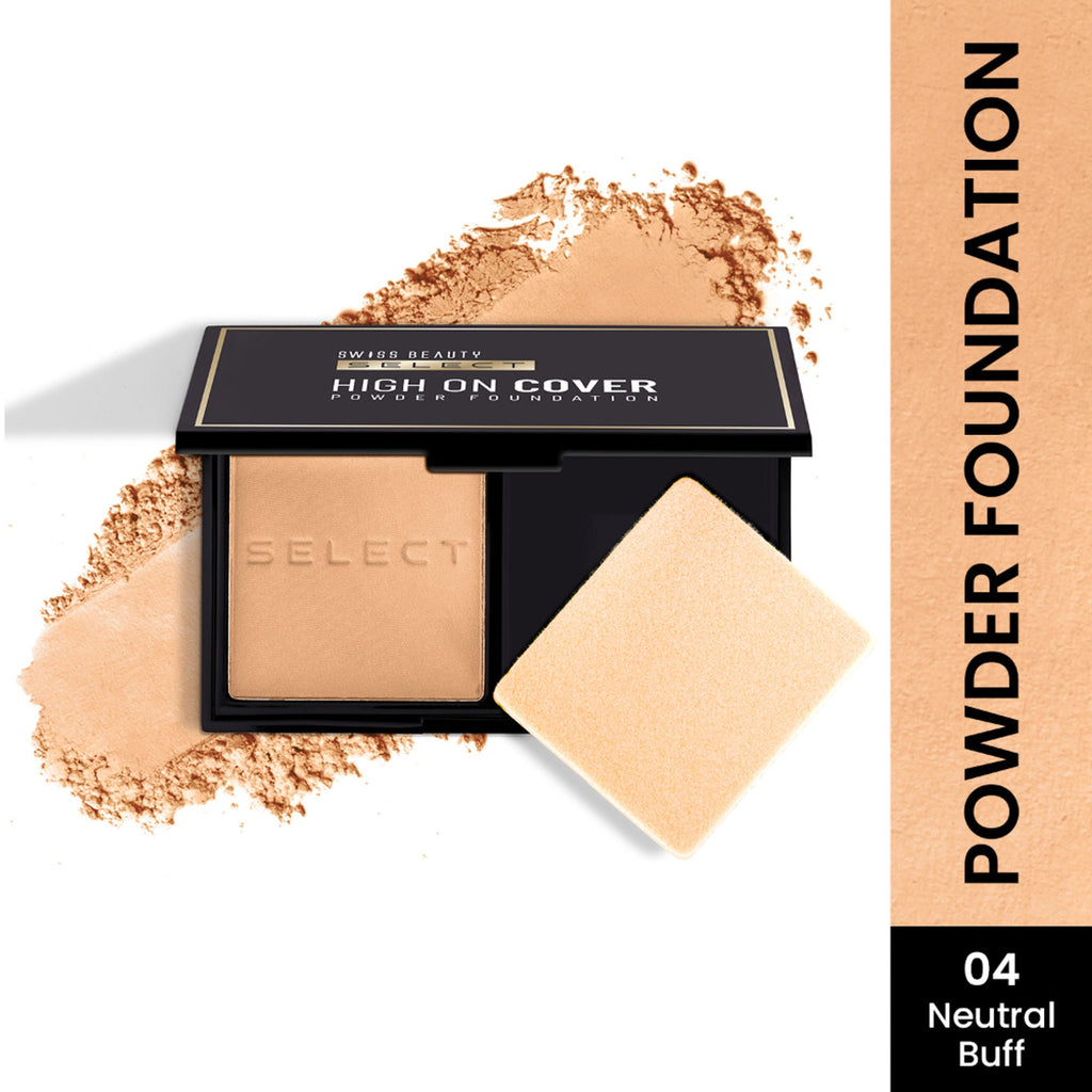 Swiss Beauty Select High On Cover Powder Foundation - 4 Neutral Buff