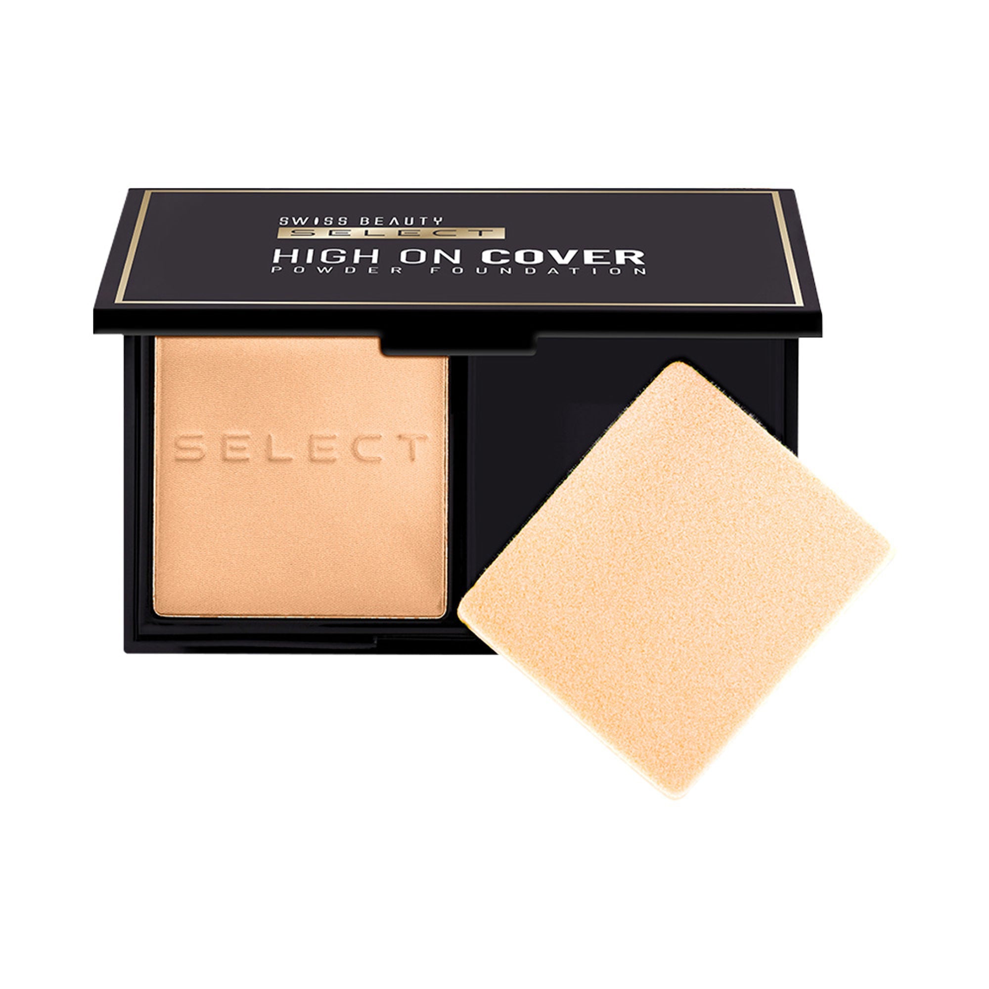 Swiss Beauty Select High On Cover Powder Foundation - 6 Warm Honey - Distacart