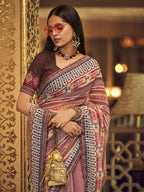 Myra Multicolour Gorgette Designer Saree - Distacart