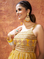 Myra Yellow Georgette Embroidered Designer Suit
