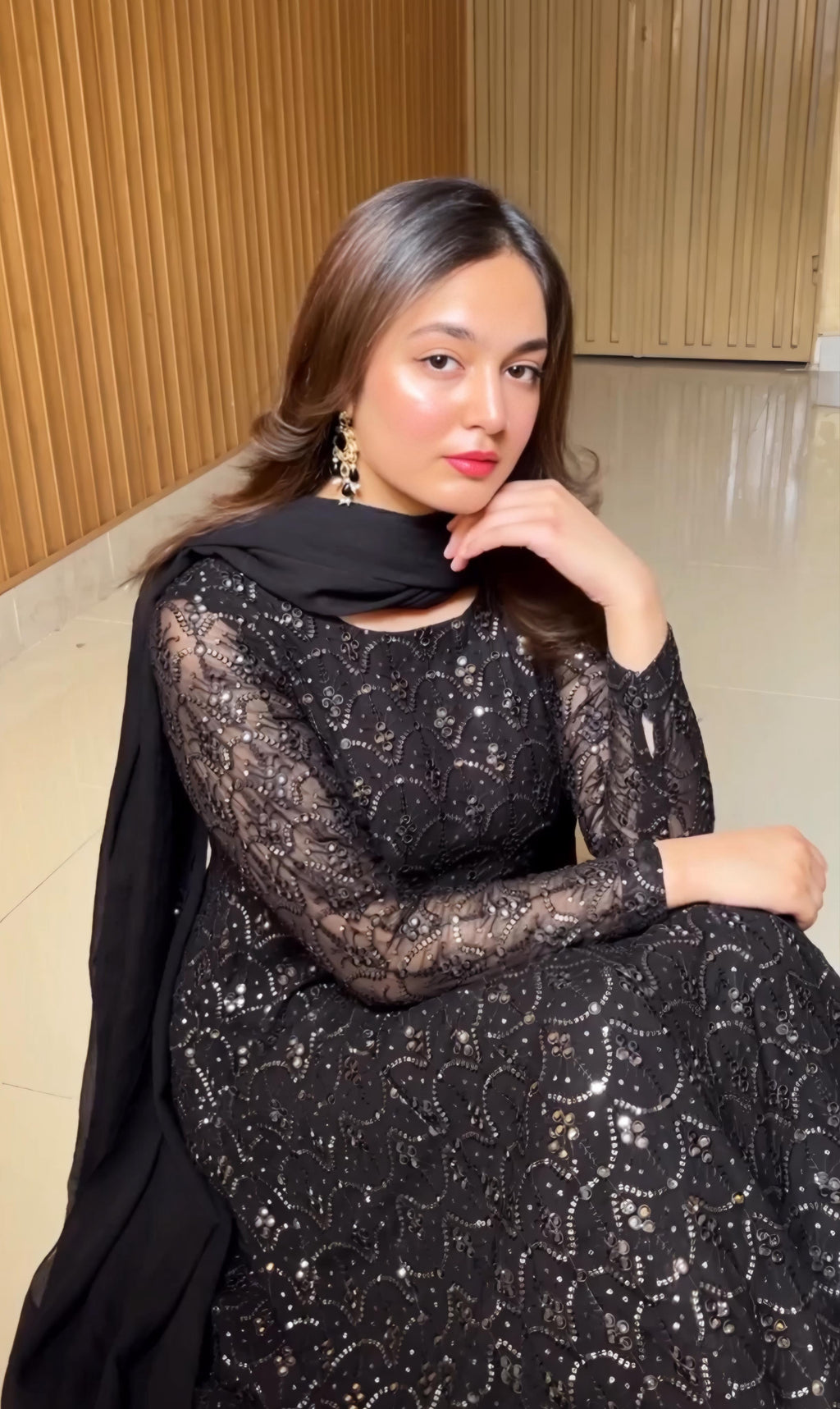 Yash Enterprise Black Fux Georgett Party Wear Salwar Suit - Distacart