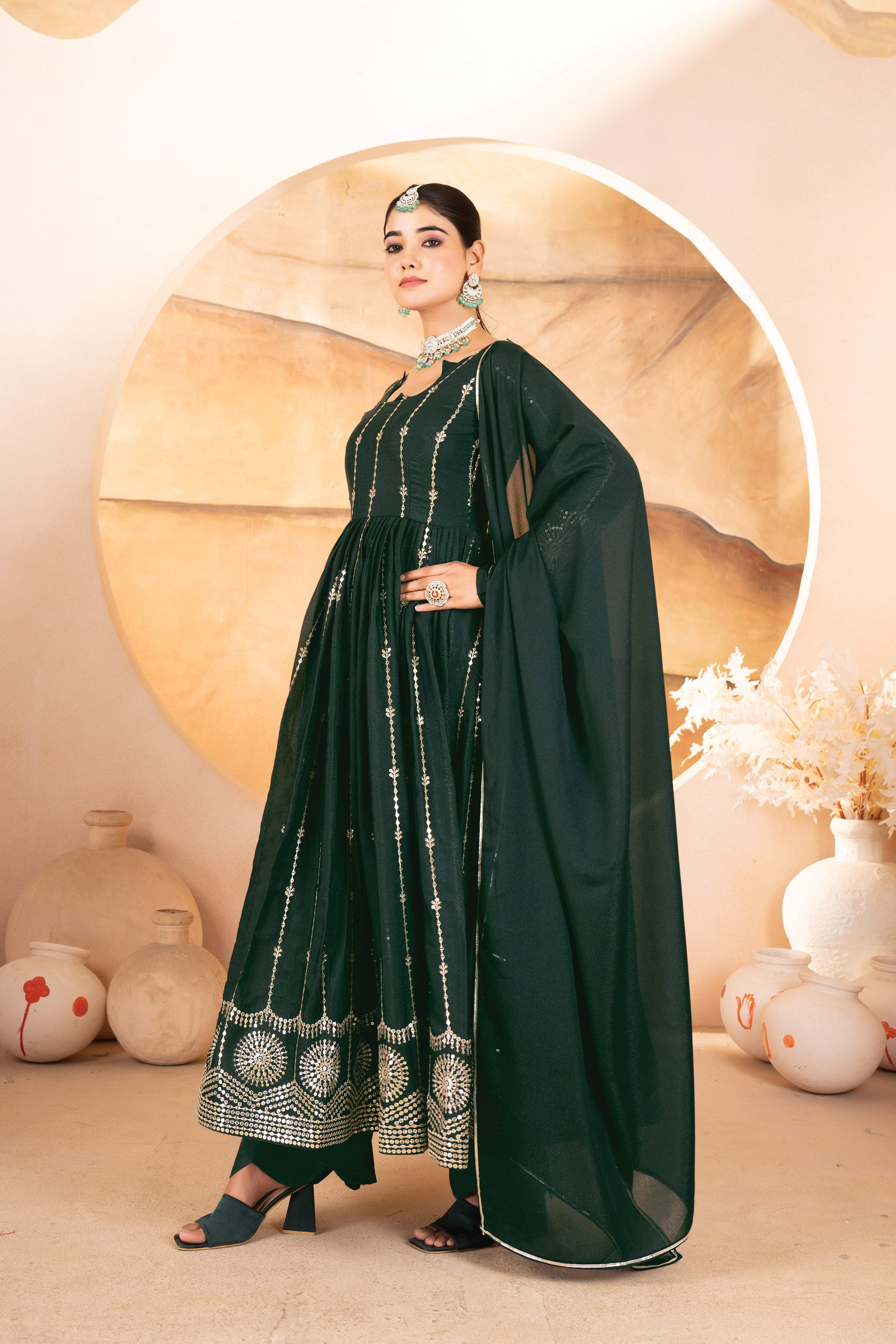 Yash Enterprise Black Rayon Cotton With Embroidery Suit Set - Distacart