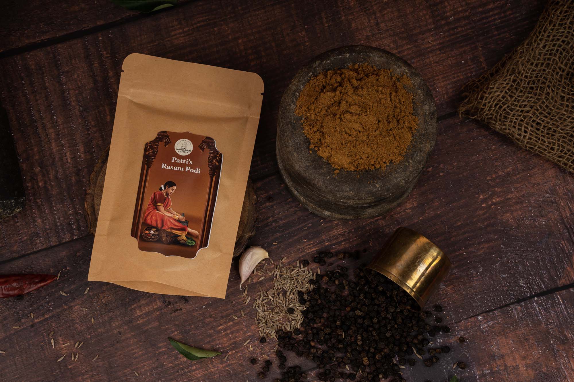 Narchuvai Foods Patti’s Rasam Podi - Distacart