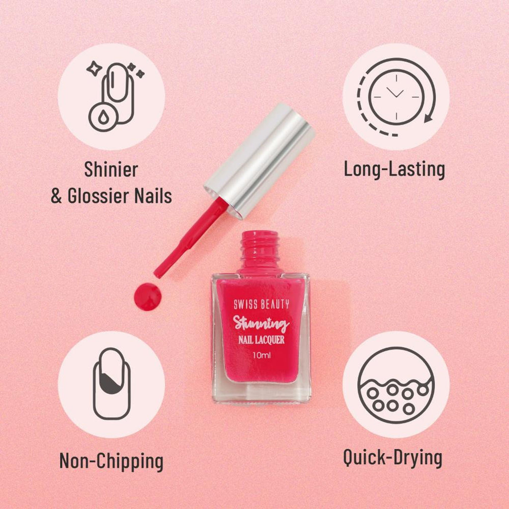Swiss Beauty Stunning Nail Lacquer - Shade 02 - Distacart