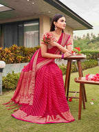 Tikhi Imli Woven Design Zari Art Silk Saree - Distacart