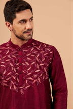 Leafy Designer Men's kurta by Hilo Design