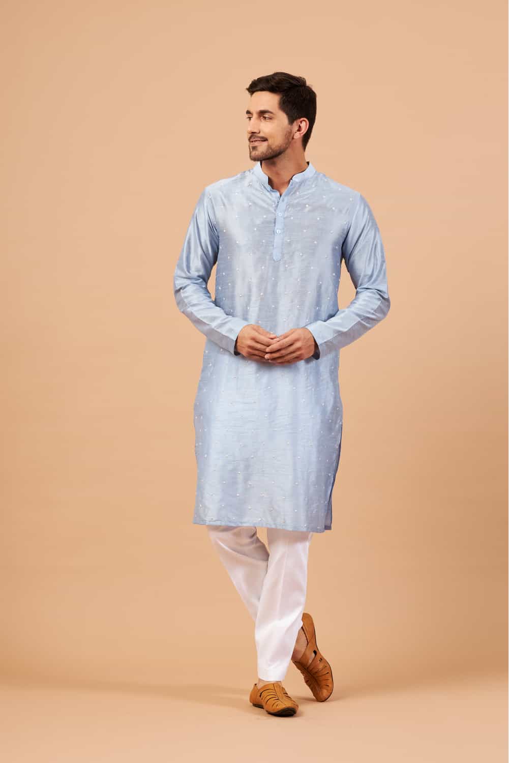 Viva Dot Designer Men's Kurta by Hilo Design