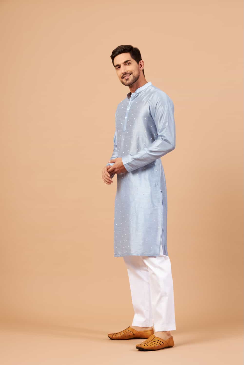 Viva Dot Designer Men's Kurta by Hilo Design